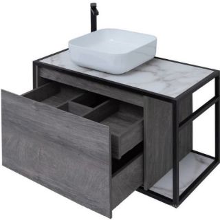 Тумба под раковину Aquanet Nova Lite Loft 261656 L 90 см дуб рошелье